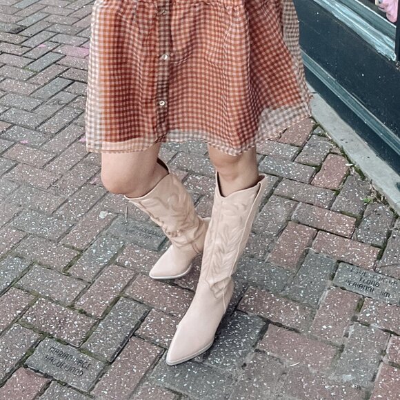 Samara Nude Boots - Picture 2 of 5